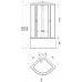 Душевая кабина TritonСтандарт Б 90х90 Полосы