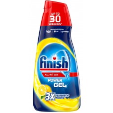 Detergent pentru mașine de spălat vase Finish All in One Gel Lemon 600ml