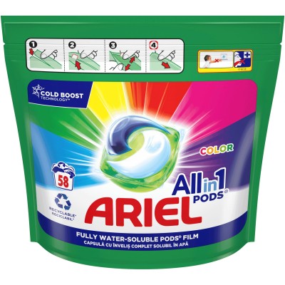 Капсулы для стирки Ariel Pods Color Gel 58x23.8g