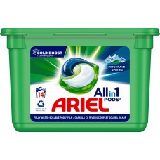 Капсулы для стирки Ariel Pods Mountain Spring Gel 14x25.2g