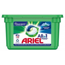 Капсулы для стирки Ariel Pods Mountain Spring Gel 12x25.2g