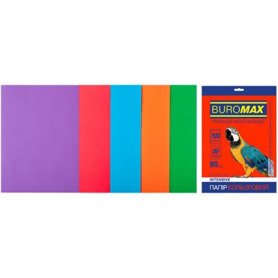 Hârtie colorată Buromax Intensive A4 50pcs (BM.2721350-99)