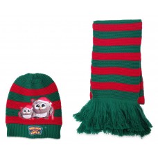 Набор из шапки и шарфа Dormeo Emotion Owl Hat & Scarf Set Red/Green