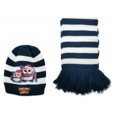 Набор из шапки и шарфа Dormeo Emotion Owl Hat & Scarf Set White/Blue