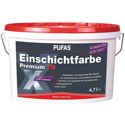 Краска Pufas Einschichtfarbe Premium TR 4.7L 16502