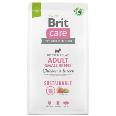 Сухой корм для собак Brit Care Dog Sustainable Adult Small Breed Chicken & Insect 7kg