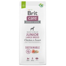 Hrană uscată pentru câini Brit Care Dog Sustainable Junior Large Breed Chicken & Insect 3kg