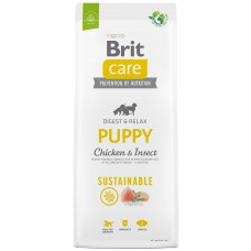 Hrană uscată pentru câini Brit Care Dog Sustainable Puppy Chicken & Insect 12kg