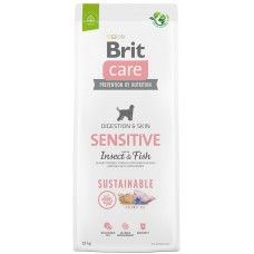 Hrană uscată pentru câini Brit Care Dog Sustainable Sensitive Chicken & Insect 12kg