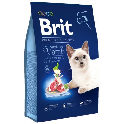 Сухой корм для кошек Brit Premium By Nature Cat Sterilized Lamb 1.5kg