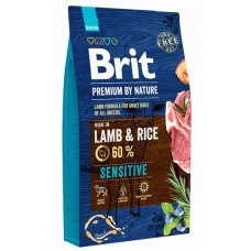 Hrană uscată pentru câini Brit Premium by Nature Sensitive Lamb 15kg