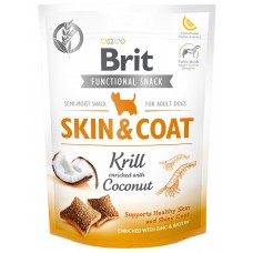 Лакомства для собак Brit Care Dog Functional Snack Skin & Coat Krill 150g